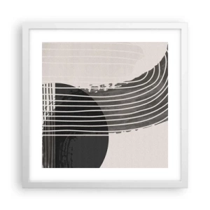 Poster in einem weißen Rahmen - Hin und zurück - 40x40 cm