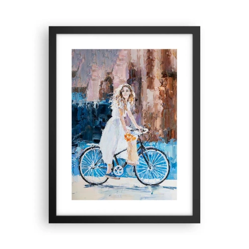 Poster in einem schwarzem Rahmen - Freude am Morgen - 30x40 cm
