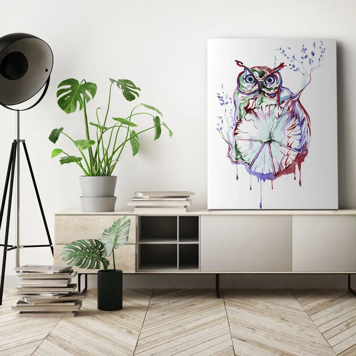 Bild auf Leinwand - Leinwandbild - Von Natur aus klug - 55x100 cm