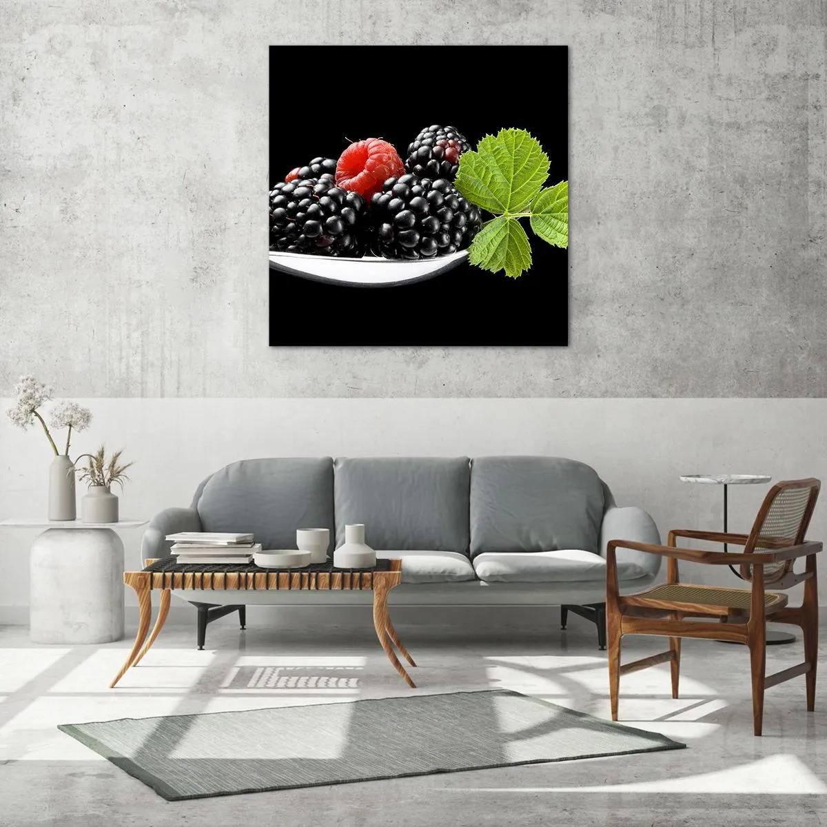 Glasbild - Bild auf glas - Der Geschmack der Frische - 70x70 cm