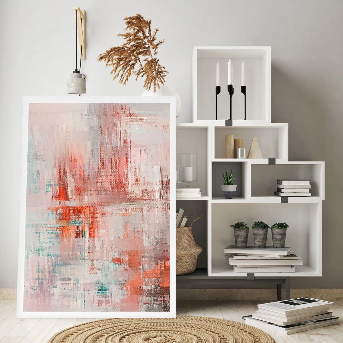 Poster - Dunstig. Aber rosa - 40x50 cm