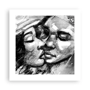 Poster - Zärtlicher Moment - 40x40 cm