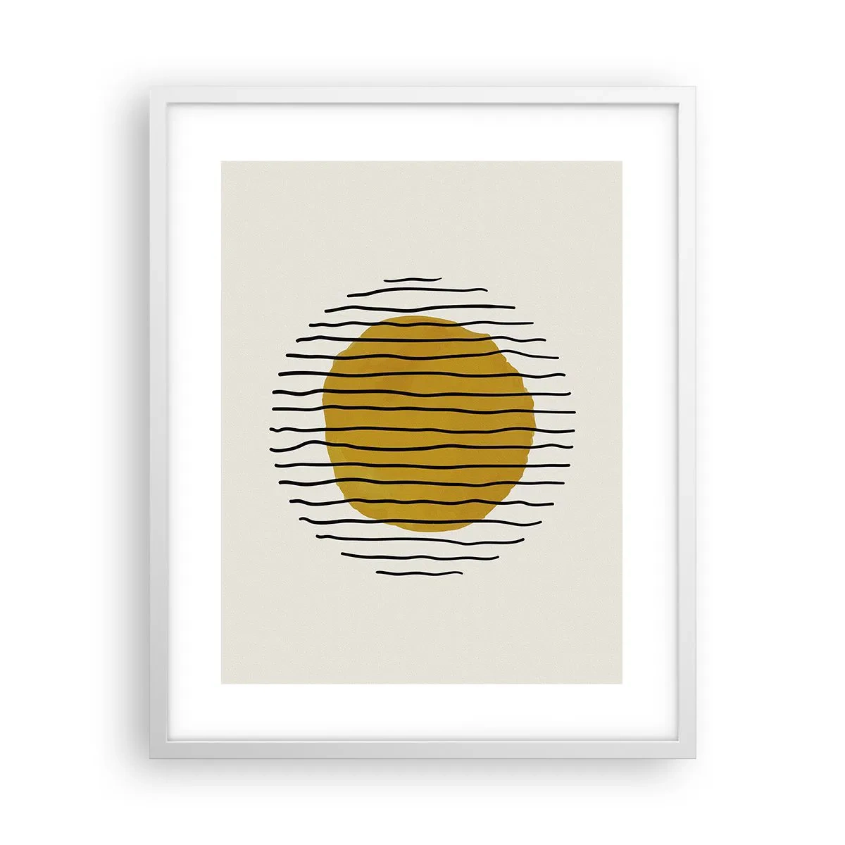 Poster in einem weißen Rahmen - Abstraktion, die vor Hitze zittert - 40x50 cm