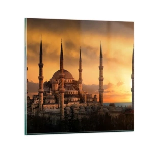 Glasbild - Bild auf glas - Gott ist großartig - 30x30 cm