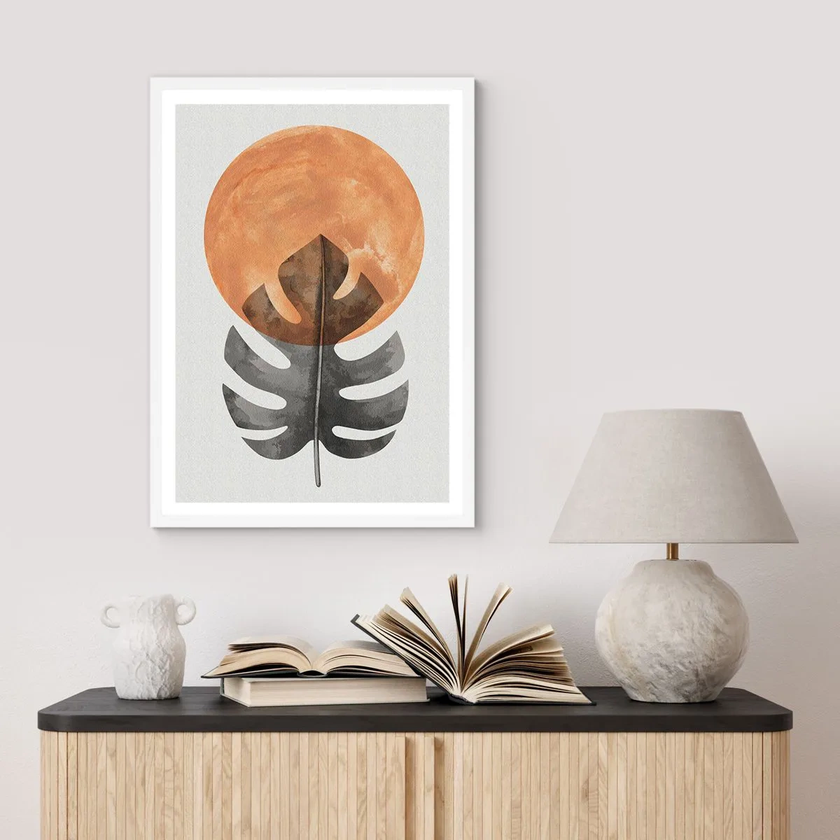 Poster in einem weißen Rahmen - Immer die Sonne - 70x100 cm