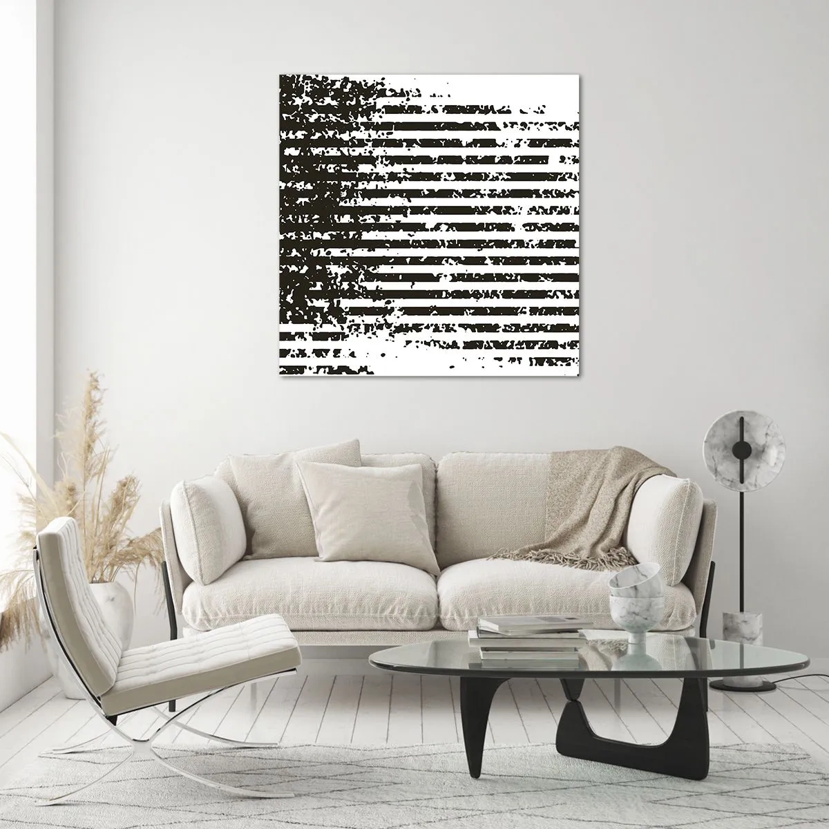 Glasbild - Bild auf glas - Rhythmus und Rauschen - 60x60 cm