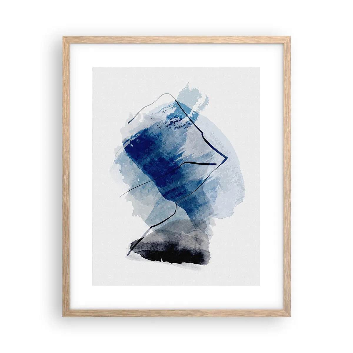 Poster in einem Rahmen aus heller Eiche - Eisberg - 40x50 cm