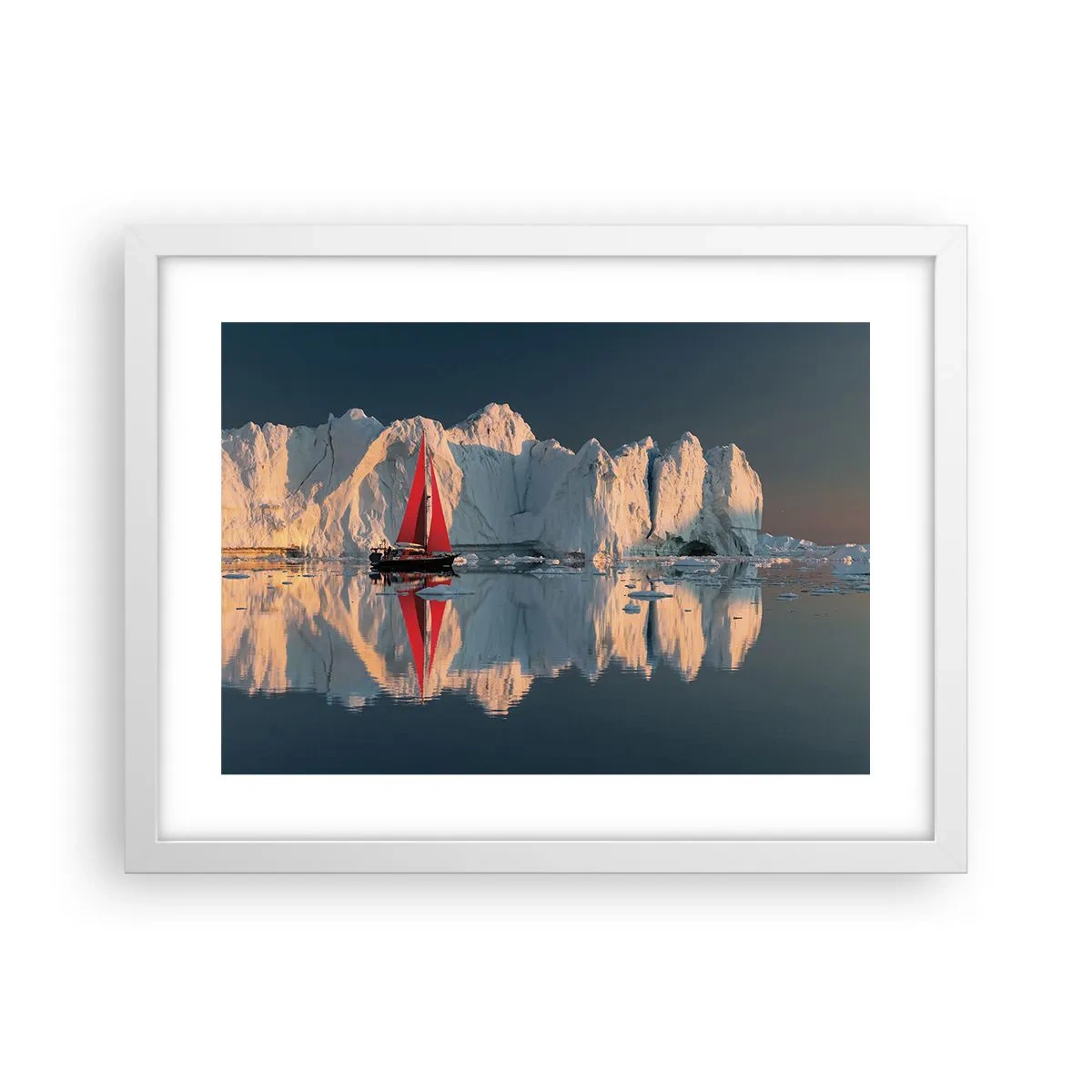 Poster in einem weißen Rahmen - Am Rande der Welt - 40x30 cm