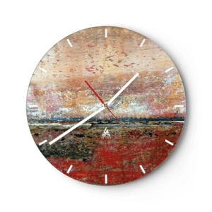 Wanduhr - Glasuhr - Vielleicht liegt es am Meer - 40x40 cm