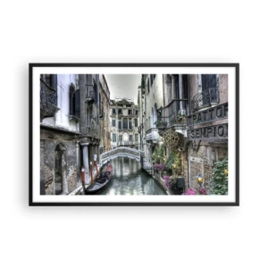 Poster in einem schwarzem Rahmen - Seit Jahrhunderten in stiller Besinnung - 91x61 cm