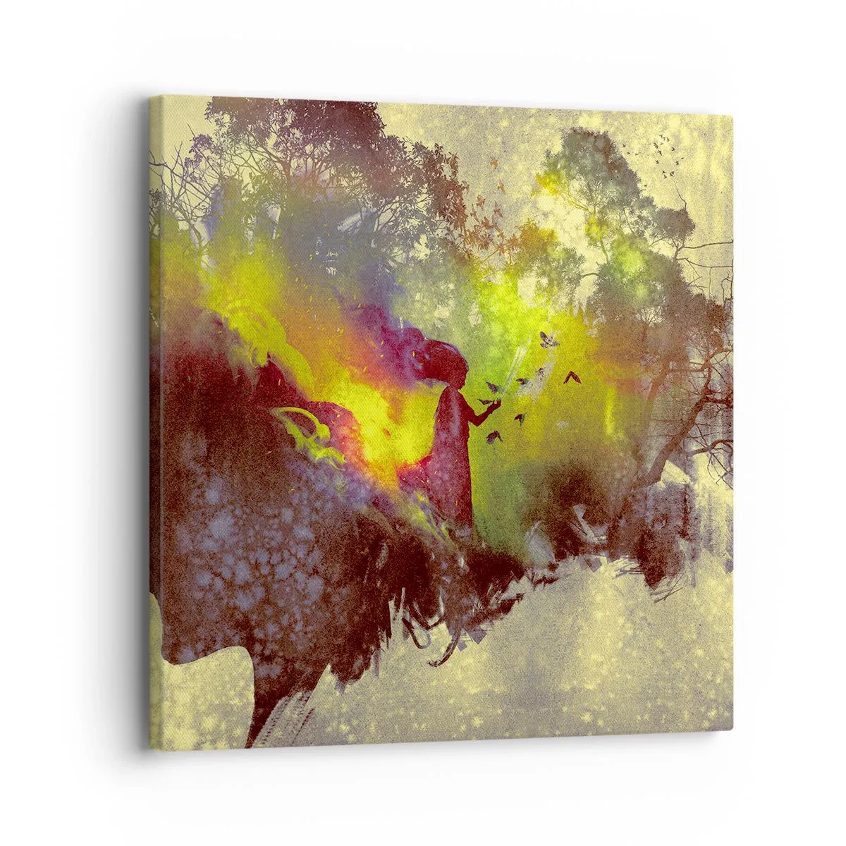 Bild auf Leinwand - Leinwandbild - Mutter Natur - 30x30 cm