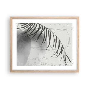 Poster in einem Rahmen aus heller Eiche - Subtile Exotik der Natur - 50x40 cm