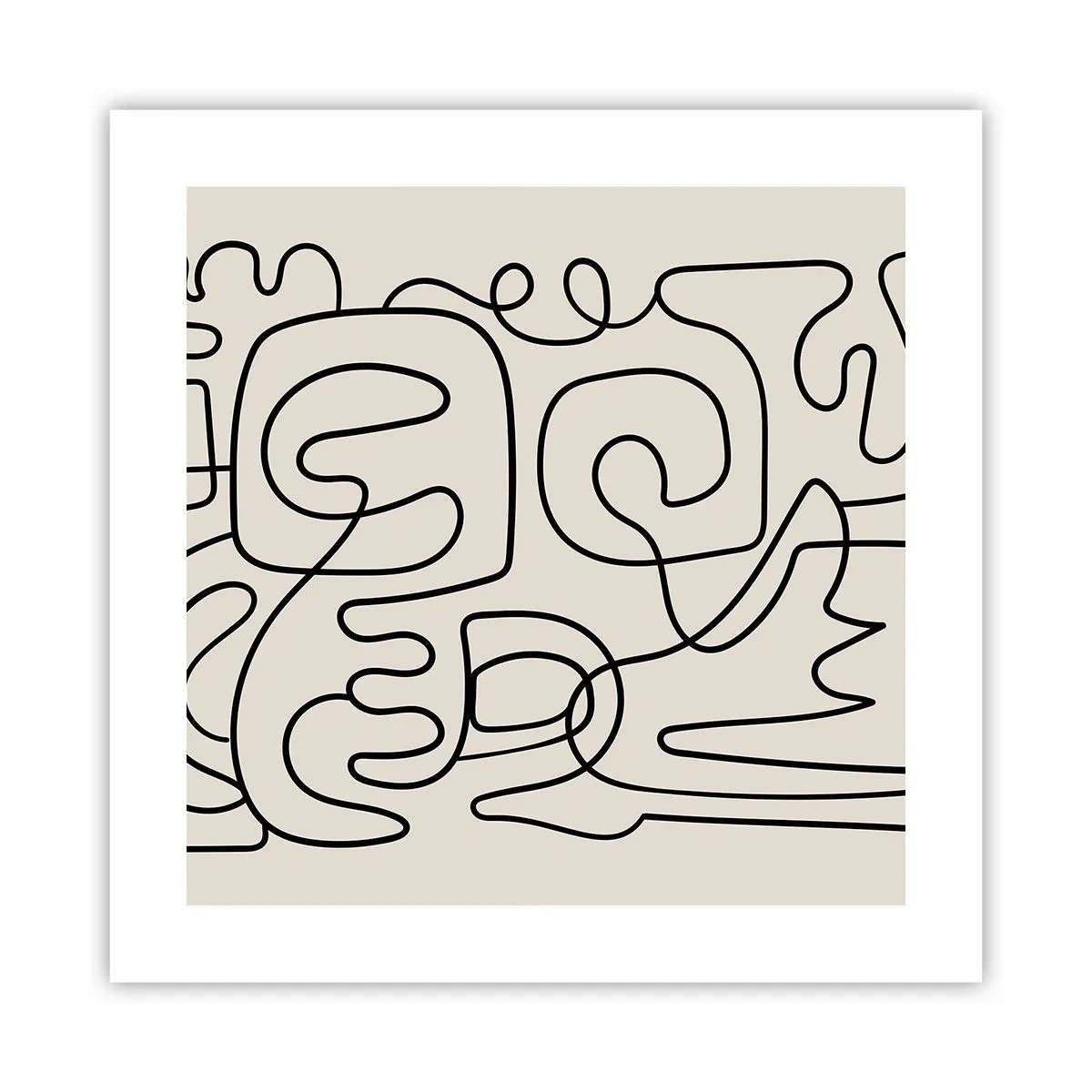 Poster - Folge der Spur - 40x40 cm