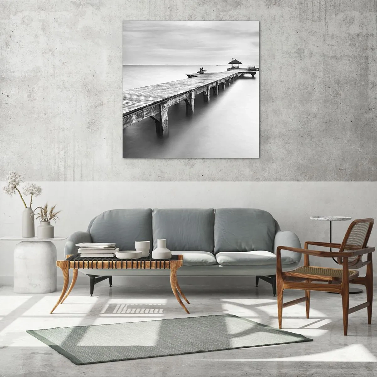 Glasbild - Bild auf glas - In die Ferne - 40x40 cm