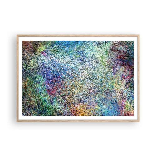 Poster in einem Rahmen aus heller Eiche - Es ist nicht so einfach - 100x70 cm