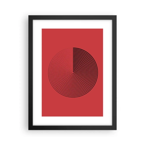 Poster in einem schwarzem Rahmen - Kreisbewegung - 30x40 cm