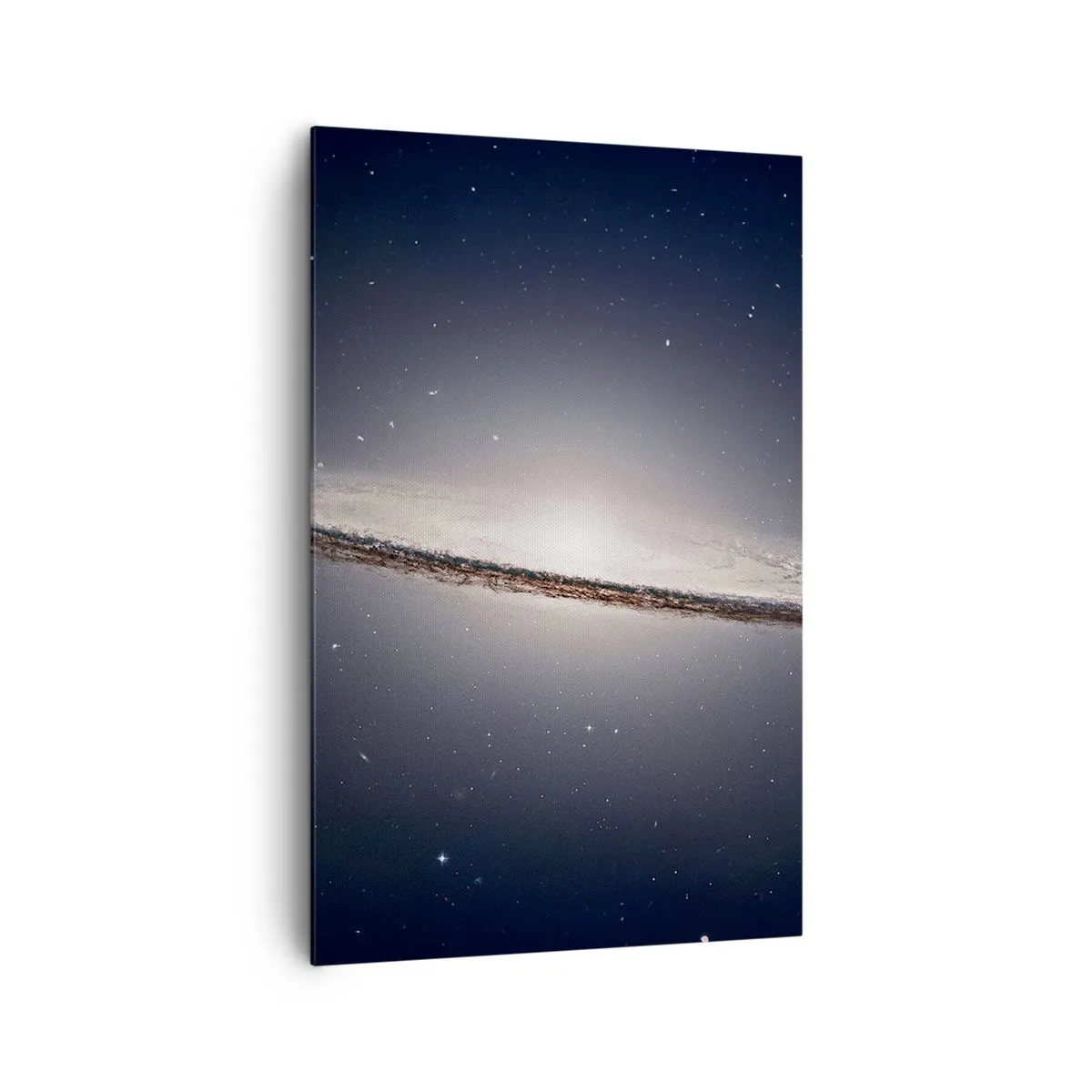 Bild auf Leinwand - Leinwandbild - Eine Spiralgalaxie vor dem Hintergrund des Sternenraums - 80x120cm - Vor langer Zeit in einer weit entfernten Galaxie ... - Moderne Wanddekoration für Wohnzimmer und Schlafzimmer ARTTOR