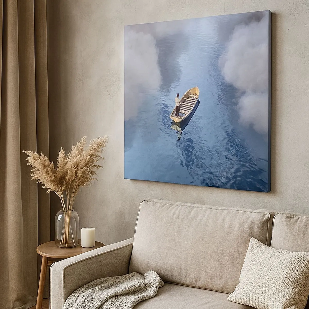 Bild auf Leinwand - Leinwandbild - Leben – Reise – unbekannt - 30x30 cm