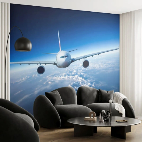 Selbstklebende Fototapete Deluxe Sticker - Ich fliege, weil ich es kann - Flugzeug, Flugzeug, Reise - 250x175 cm