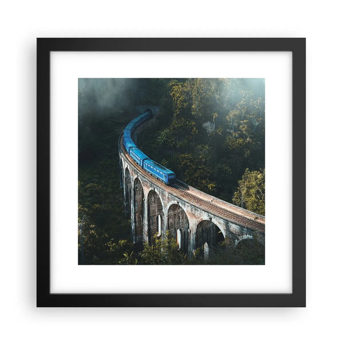 Poster in einem schwarzem Rahmen - Neigung zur Natur - 30x30 cm