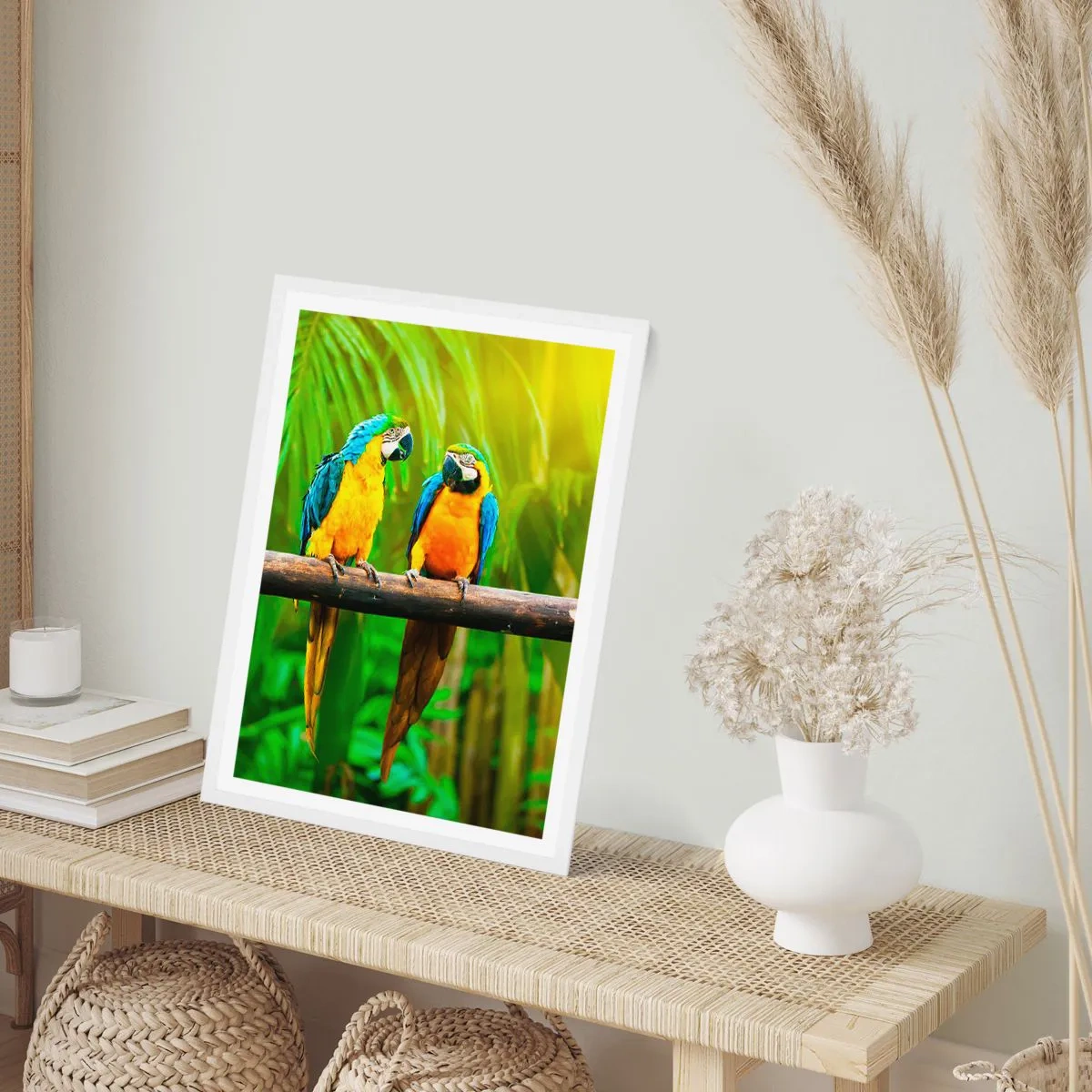 Poster in einem weißen Rahmen - Und hast du gehört, dass sie ...? - 40x50 cm