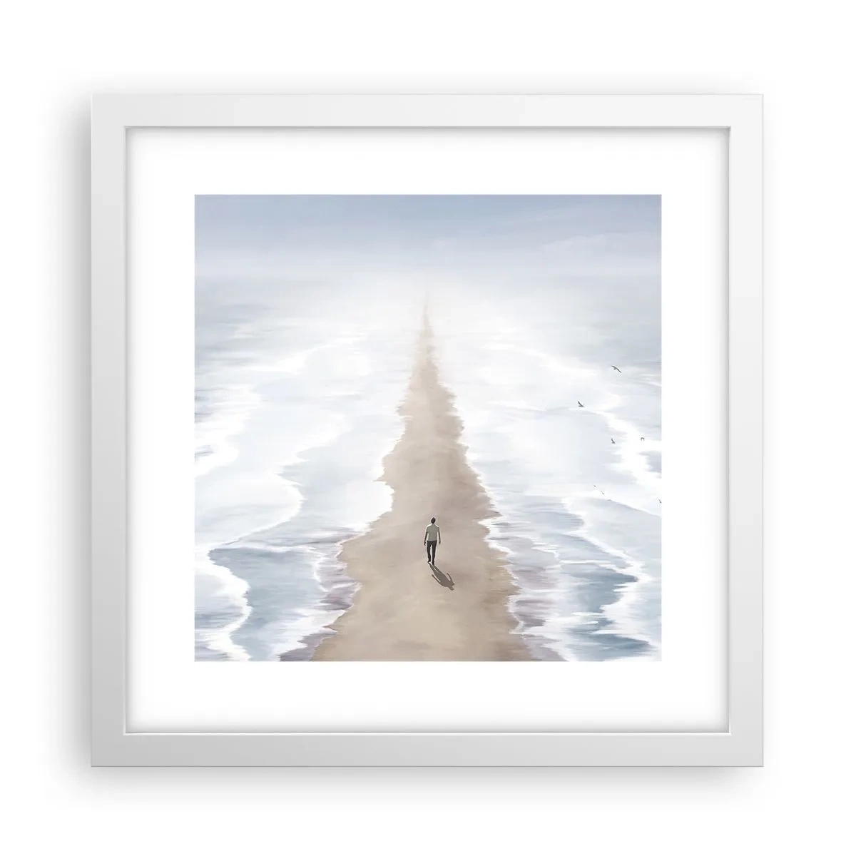 Poster in einem weißen Rahmen - Glänzende Zukunft - 30x30 cm