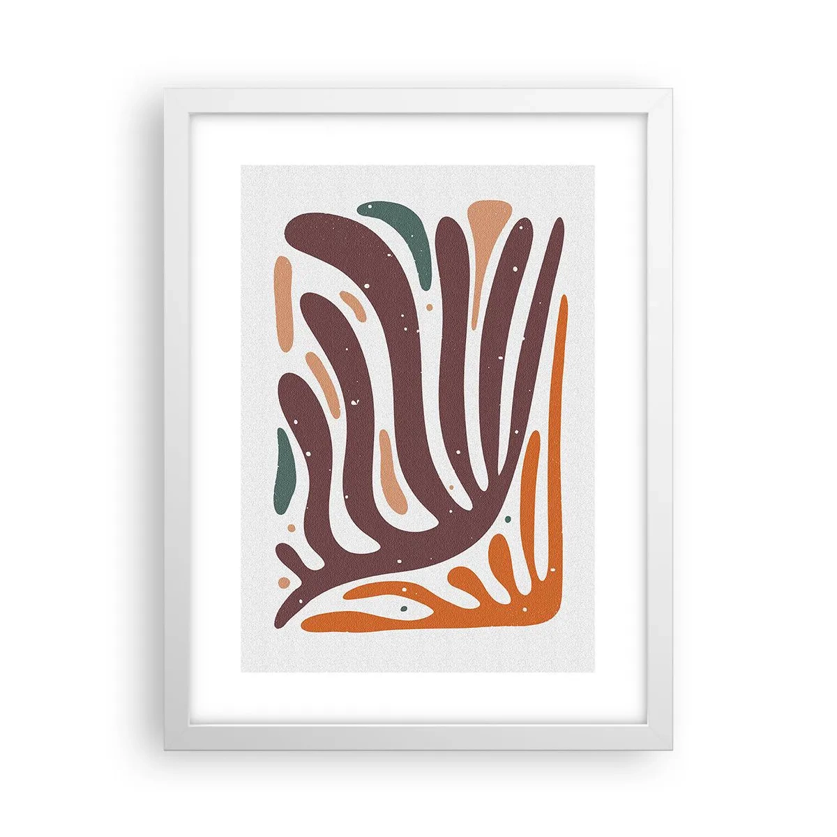 Poster in einem weißen Rahmen - Strahlende organische Komposition - 30x40 cm