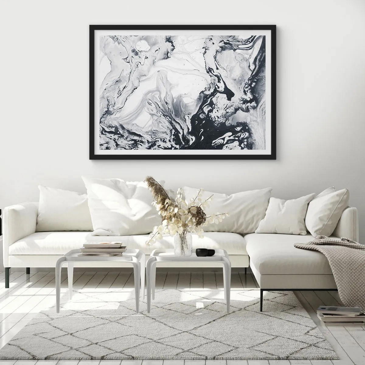 Poster in einem schwarzem Rahmen - Das Innere der Erde - 40x30 cm
