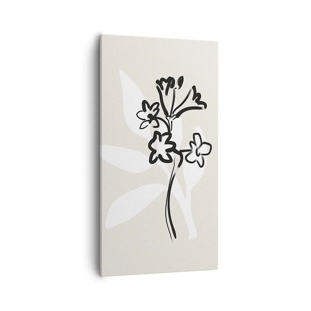 Bild auf Leinwand - Leinwandbild - Skizze für das Herbarium - 55x100 cm