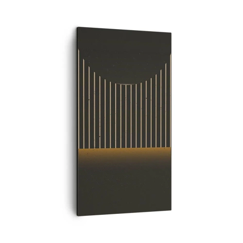 Bild auf Leinwand - Leinwandbild - Die Dunkelheit erkunden - 45x80 cm