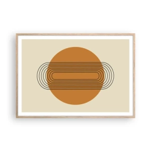 Poster in einem Rahmen aus heller Eiche - Perfekter Plan - 100x70 cm