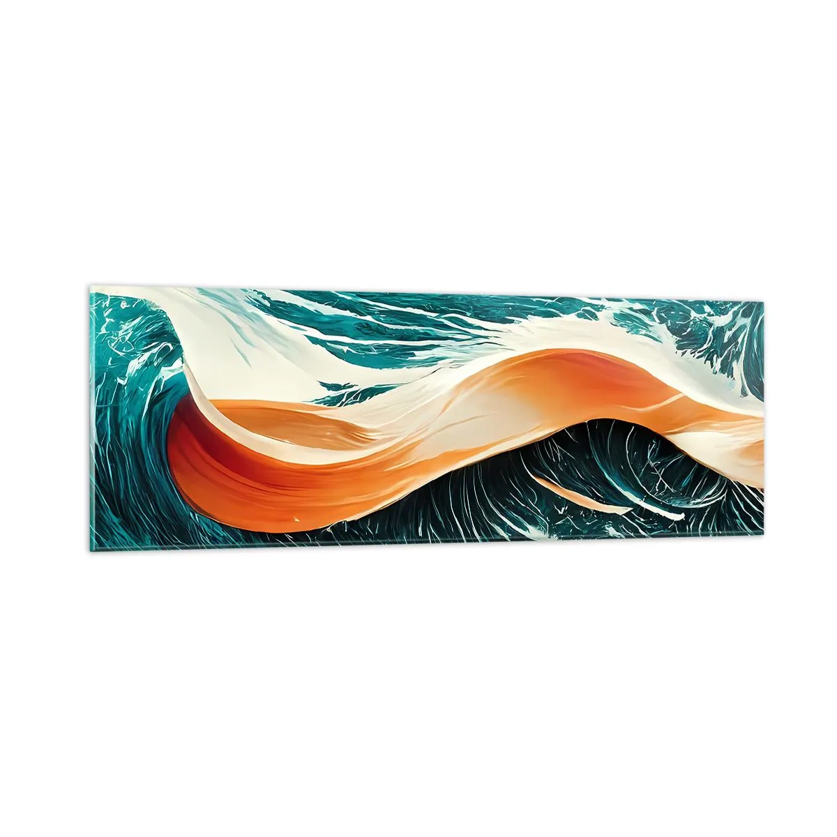 Glasbild - Bild auf glas - Traum eines Surfers - 90x30 cm