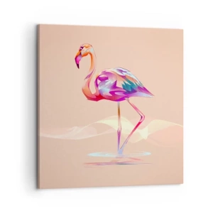 Bild auf Leinwand - Leinwandbild - Der Vogel der guten Gefühle - 60x60 cm