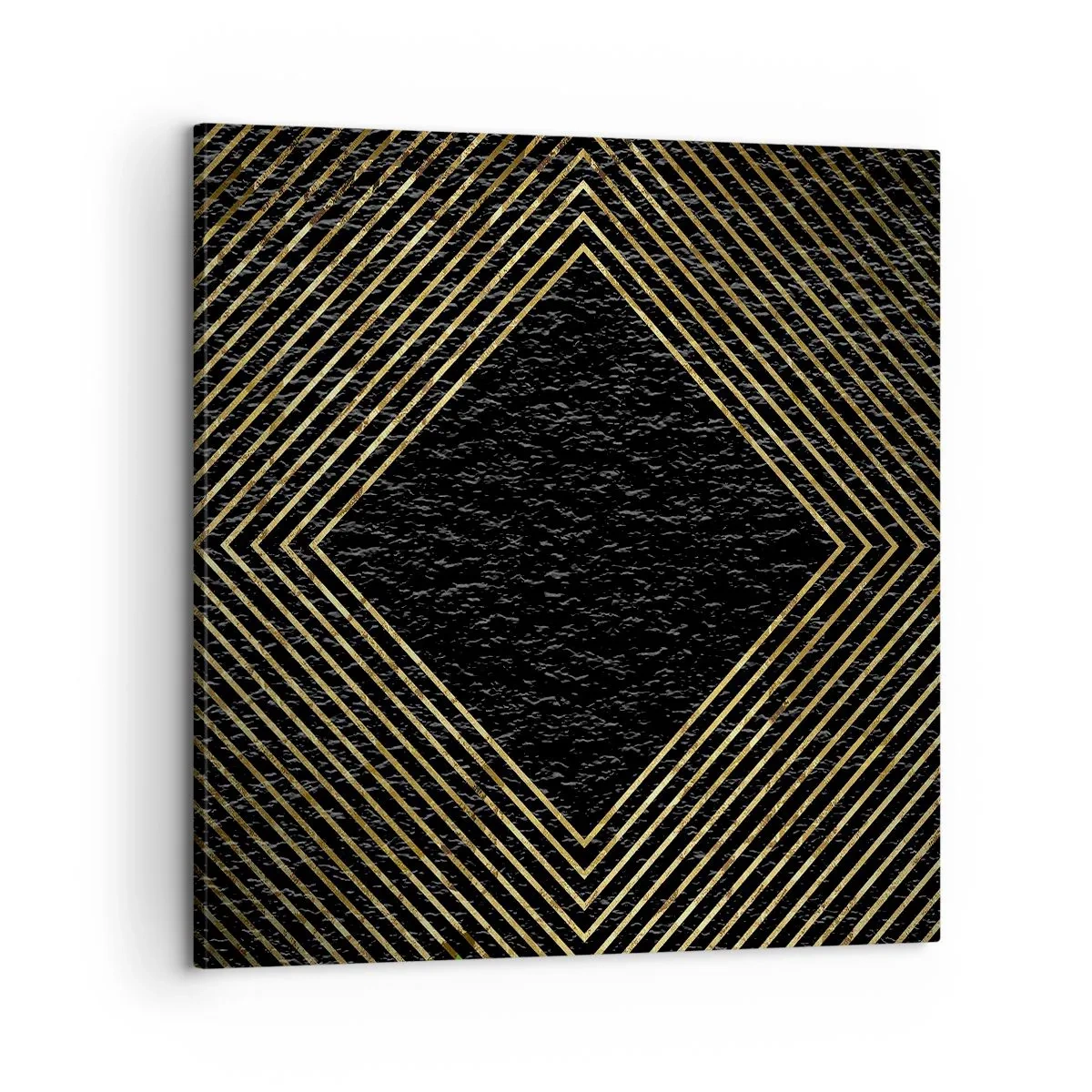 Bild auf Leinwand - Leinwandbild - Geometrie im glamourösen Stil - 60x60 cm