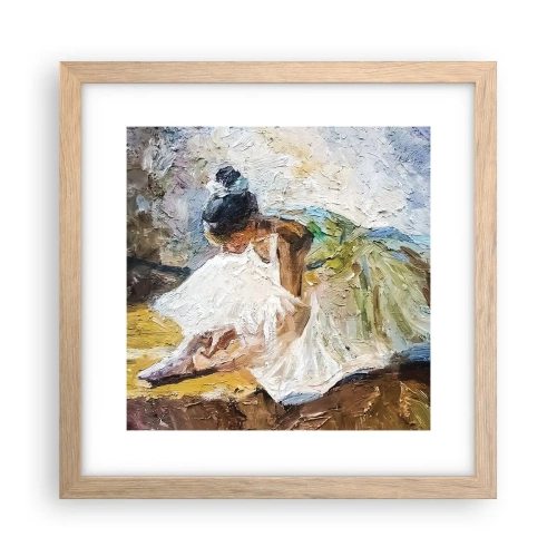 Poster in einem Rahmen aus heller Eiche - Aus einem Gemälde von Degas - 30x30 cm
