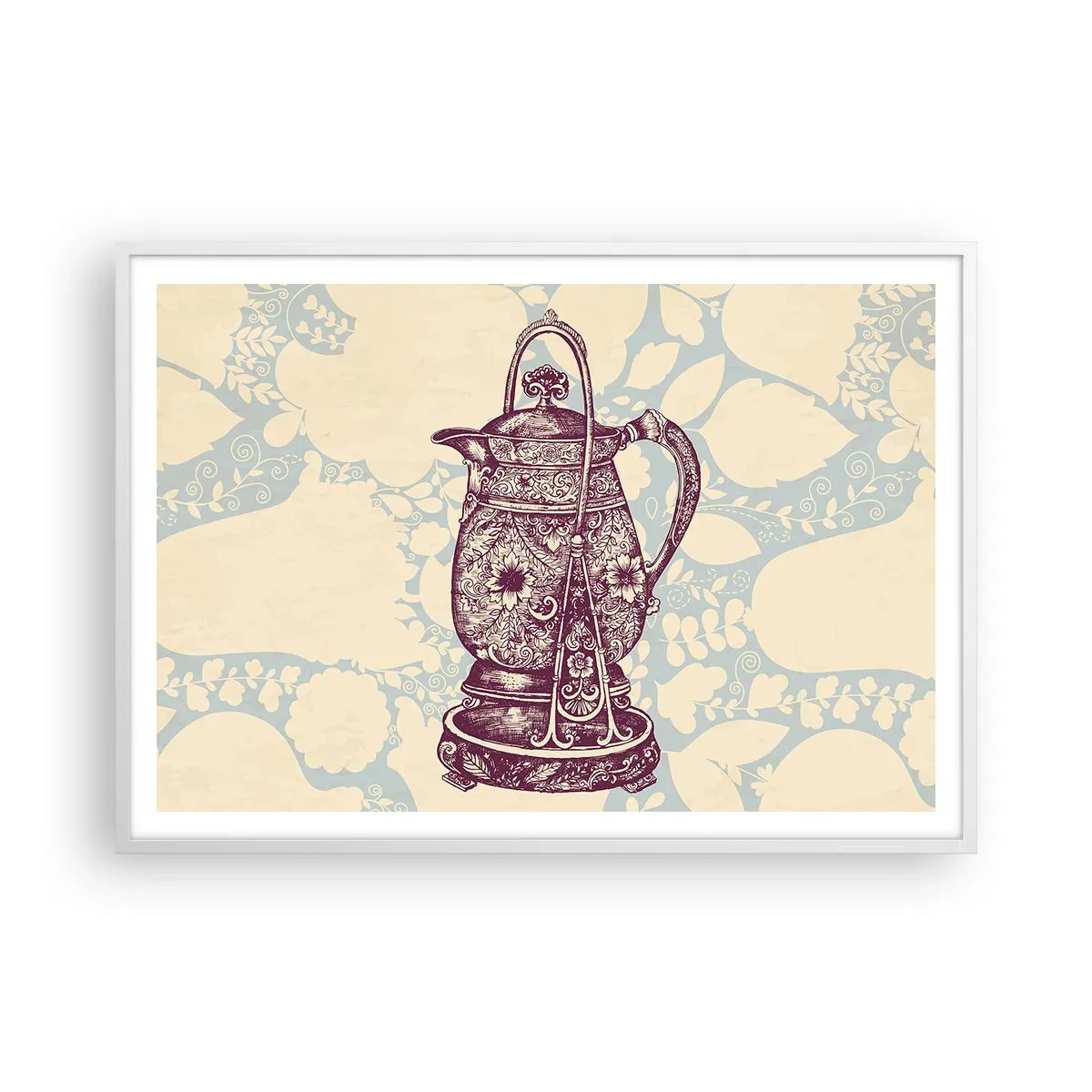 Poster in einem weißen Rahmen - Schönheit des Alltags - 100x70 cm