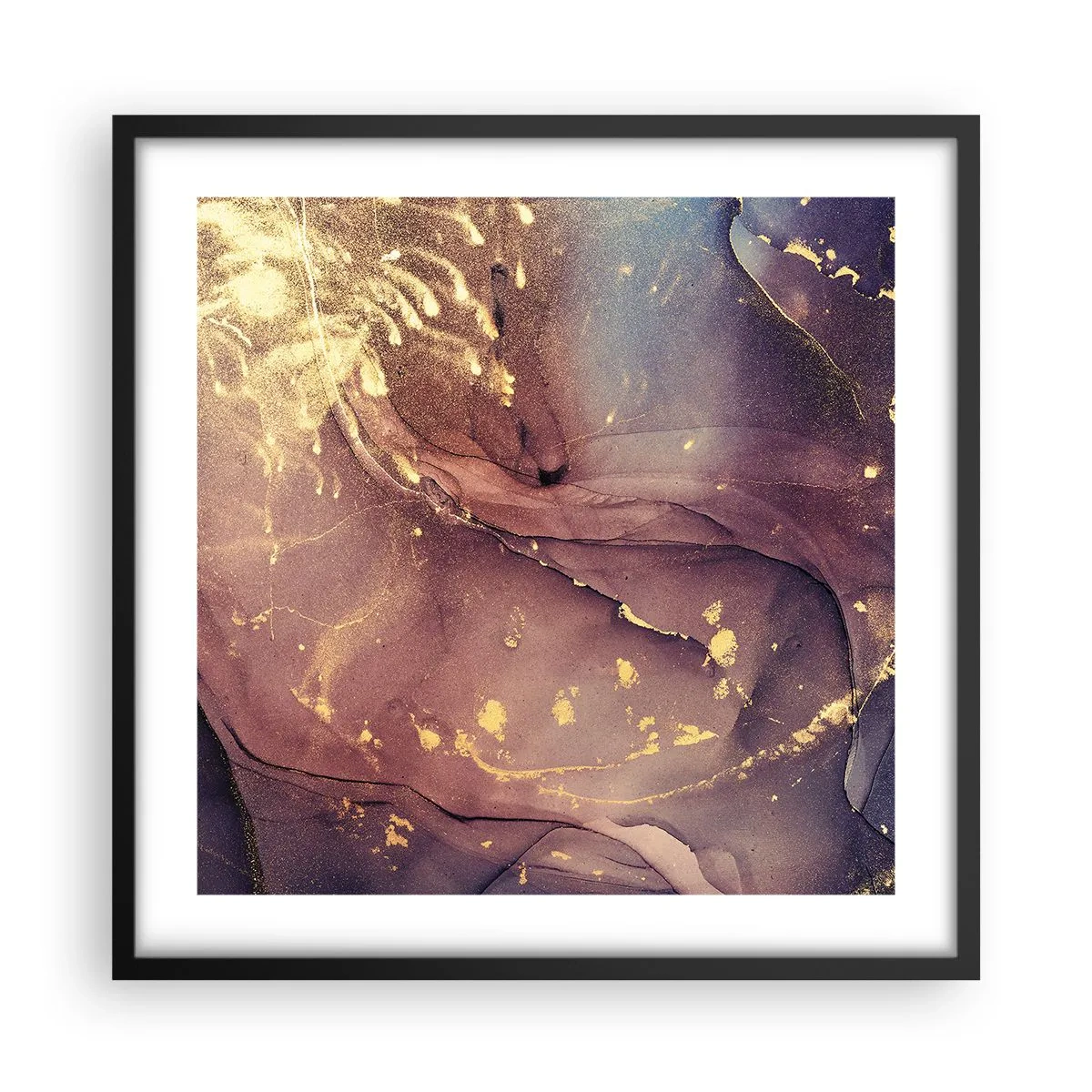 Poster in einem schwarzem Rahmen - Materie und Geist - 50x50 cm