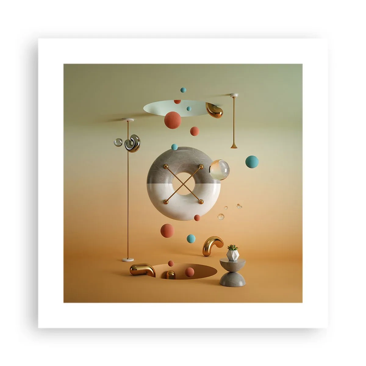 Poster - Alles kann passieren - 40x40 cm