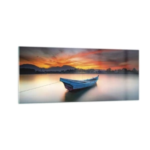 Glasbild - Bild auf glas - Eine gute Nacht kommt - 100x40 cm