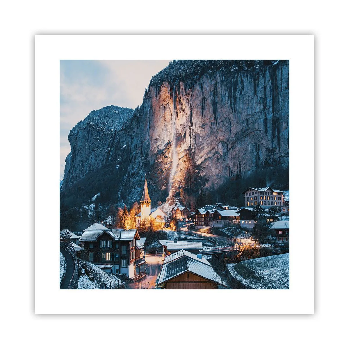 Poster - Der leuchtende Geist des Winters - 40x40 cm
