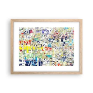 Poster in einem Rahmen aus heller Eiche - Es freut einfach die Augen - 40x30 cm