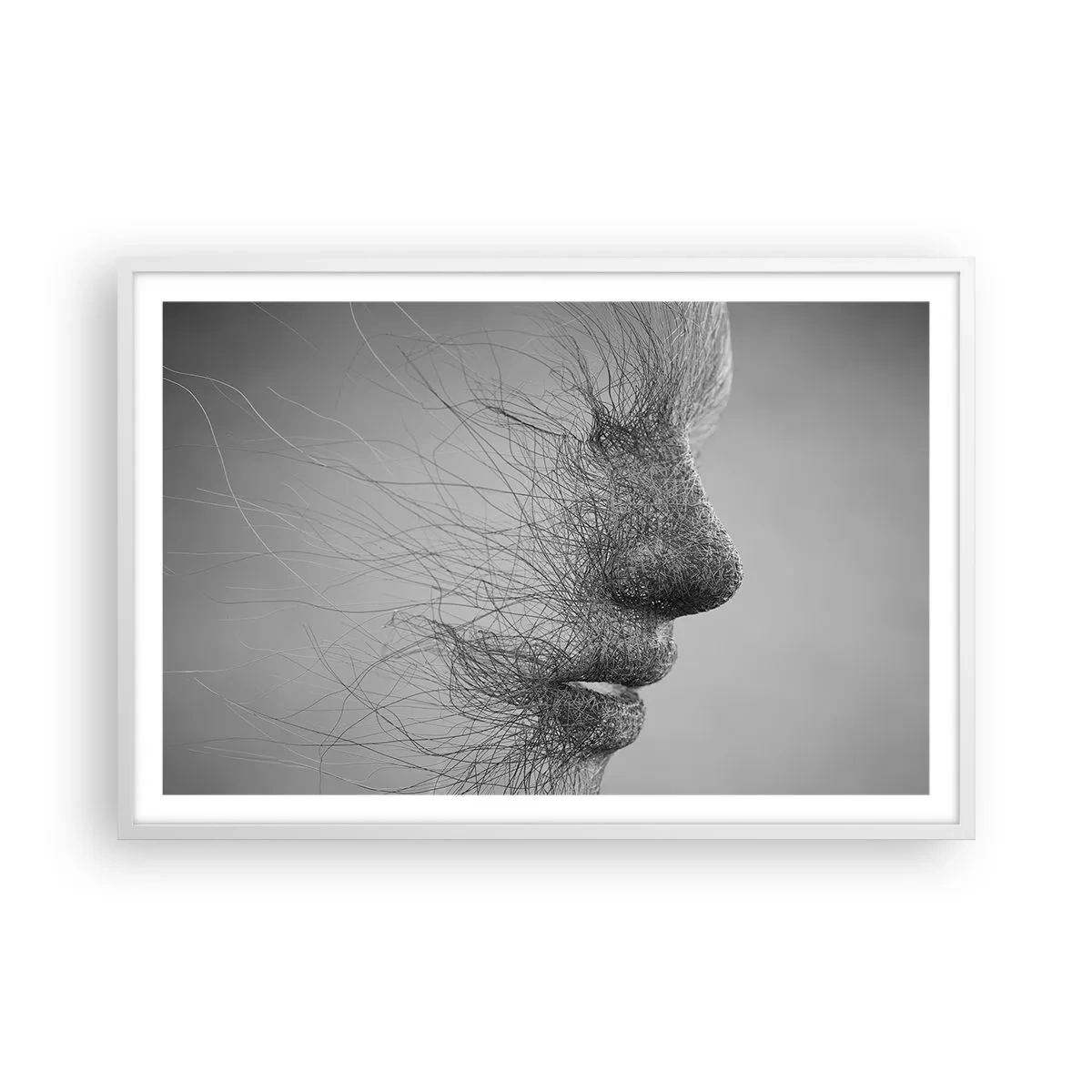 Poster in einem weißen Rahmen - Der Geist des Windes - 91x61 cm