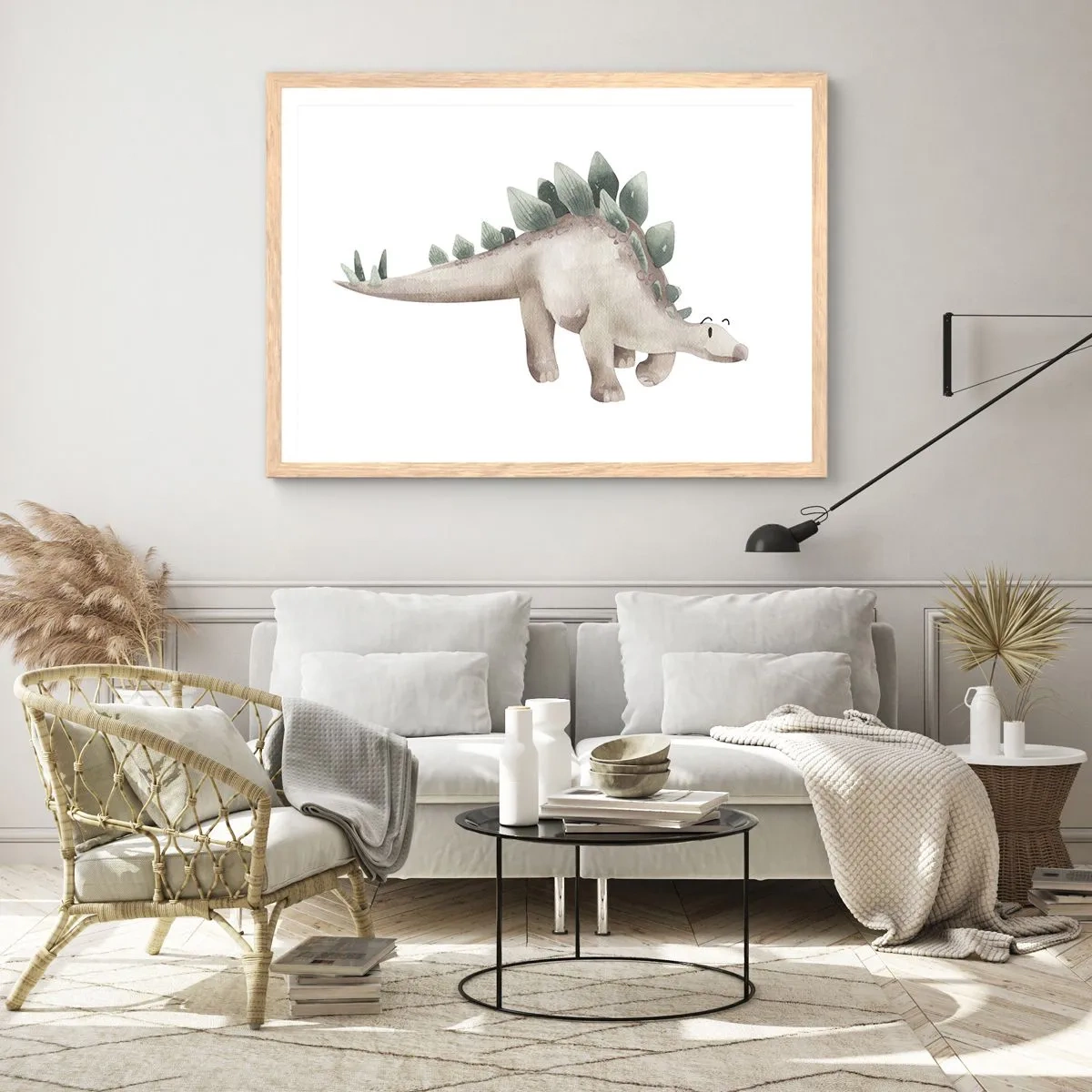 Poster in einem Rahmen aus heller Eiche - Euer Freund - 100x70 cm