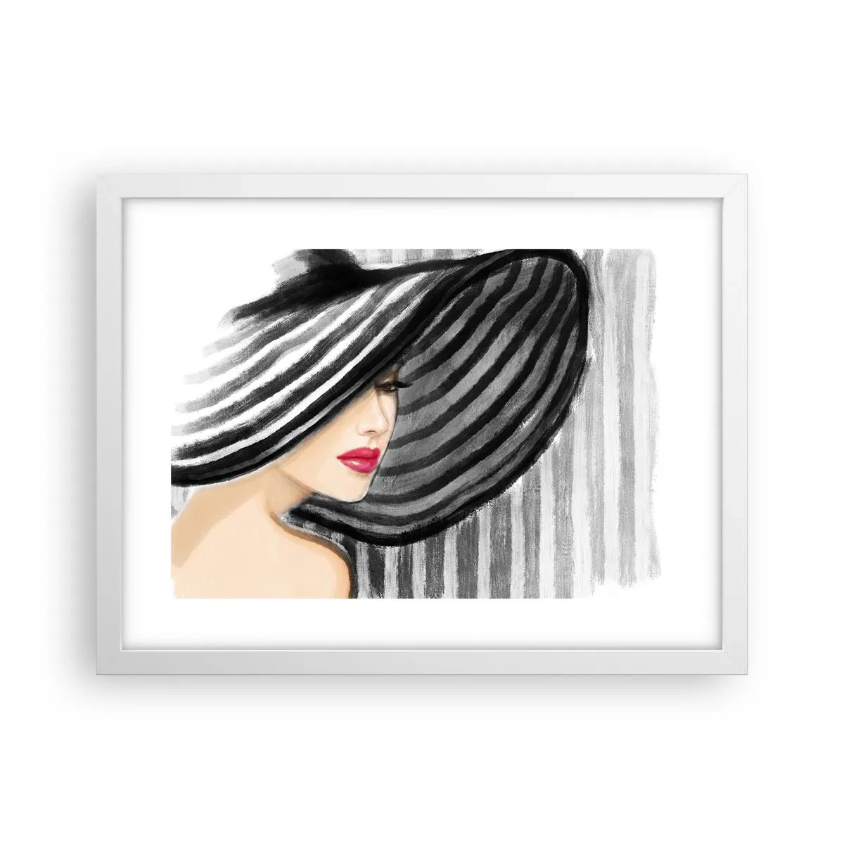 Poster in einem weißen Rahmen - Wo soll ich dich finden? - 40x30 cm