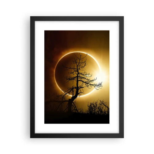 Poster in einem schwarzem Rahmen - Totale Finsternis - 30x40 cm