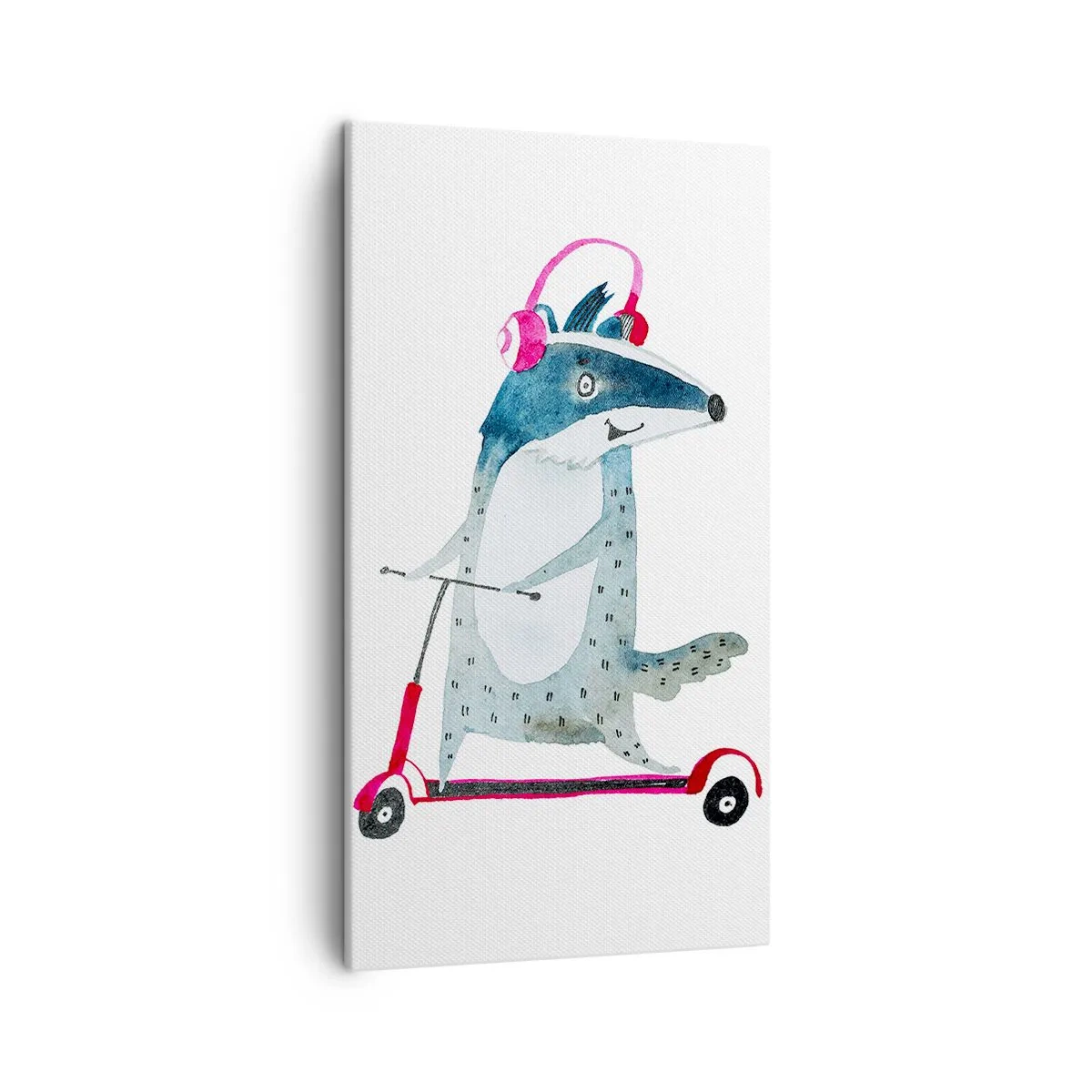 Bild auf Leinwand - Leinwandbild - Dachsfreude - 45x80 cm