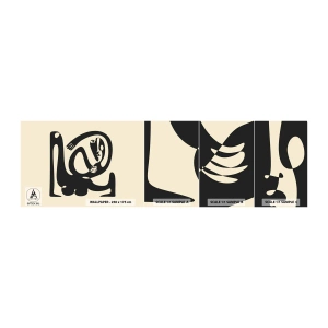 Fototapeten Muster Selbstklebend Deluxe Sticker - Fast wie Picasso - Abstraktion, Stück, Grafik - 100x30 cm