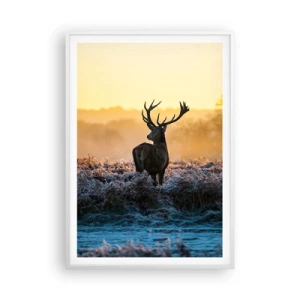 Poster in einem weißen Rahmen - Gekrönt auf seinem Besitz - 70x100 cm