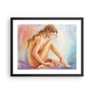 Poster in einem schwarzem Rahmen - Akt der Jugend - 50x40 cm