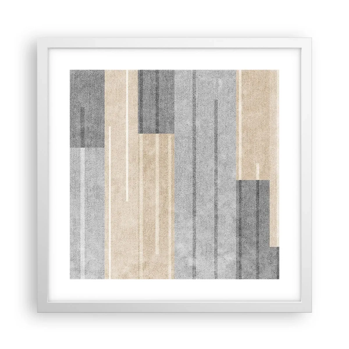 Poster in einem weißen Rahmen - Komposition: Vertikal halten - 40x40 cm